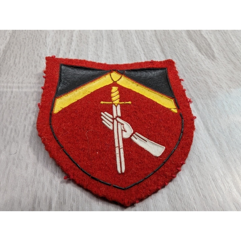 Belgian Army Ground Forces Patch Post-WW2 Belgian Military Militaria Red Sword